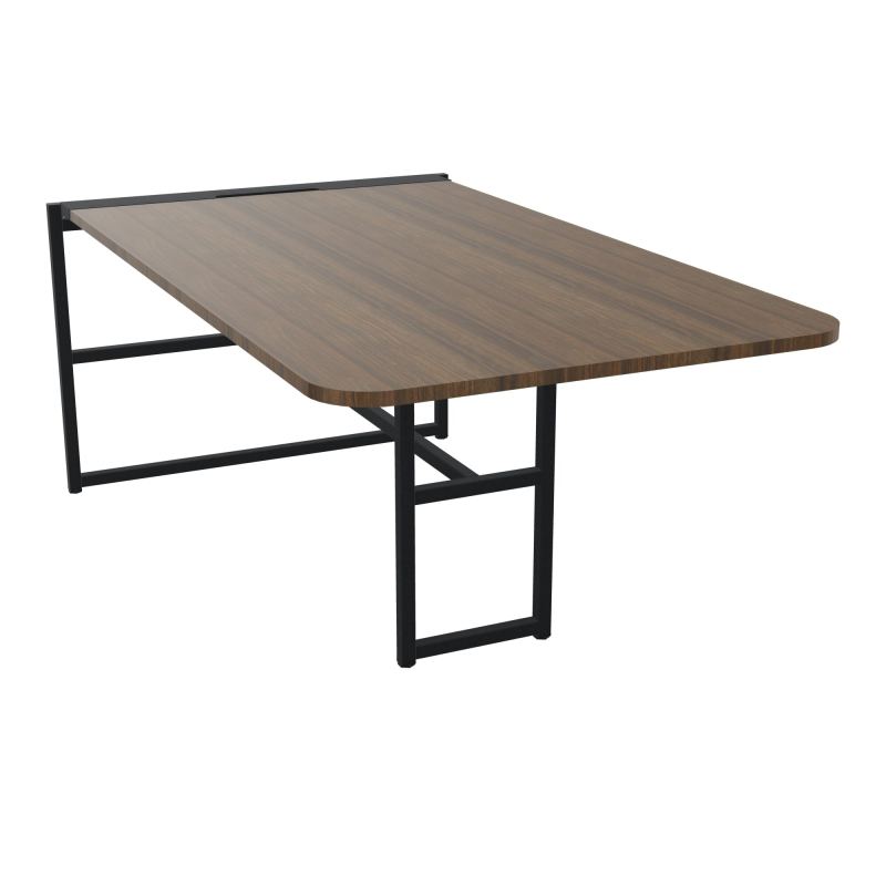 TABLE ALMA H74CM ÉP25 MM L98XP180+GOULOTTE+CAPOT PIVOTANT+GAINE ZIPPÉE LONG 75 CM N6 ZP