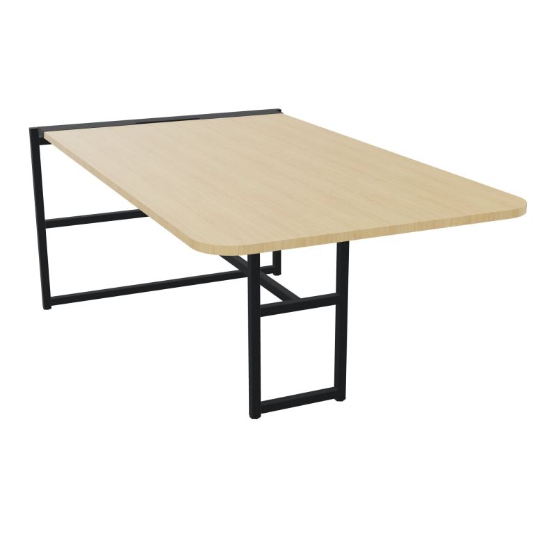 TABLE ALMA H74CM ÉP25 MM L98XP180+GOULOTTE+CAPOT PIVOTANT+GAINE ZIPPÉE LONG 75 CM R1 ZP