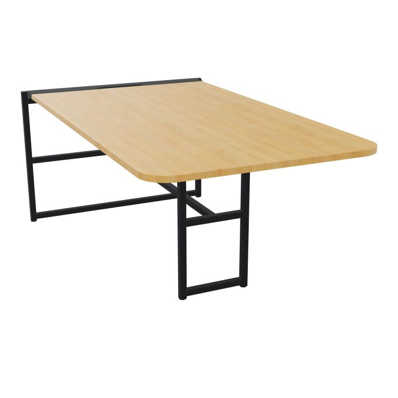 TABLE ALMA H74CM ÉP25 MM L98XP180+GOULOTTE+CAPOT PIVOTANT+GAINE ZIPPÉE LONG 75 CM R5 ZP
