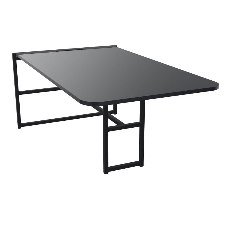 TABLE ALMA H74CM ÉP25 MM L98XP180+GOULOTTE+CAPOT PIVOTANT+GAINE ZIPPÉE LONG 75 CM R9 ZP