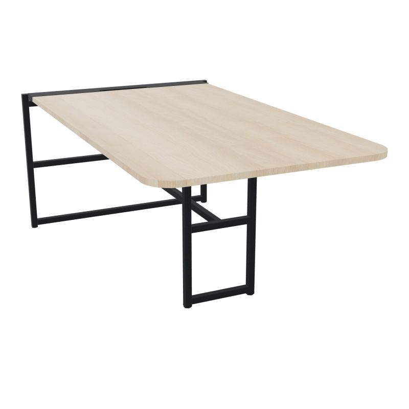 TABLE ALMA H74CM ÉP25 MM L98XP180+GOULOTTE+CAPOT PIVOTANT+GAINE ZIPPÉE LONG 75 CM RZ ZP