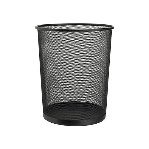 CORBEILLE METAL EXTRUDE NOIR ZD
